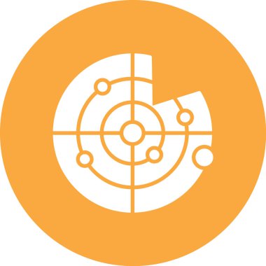 Hedef. Web simgesi basit illüstrasyon