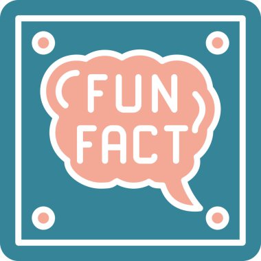 Gerçeklerin simgesi. düz dizayn.