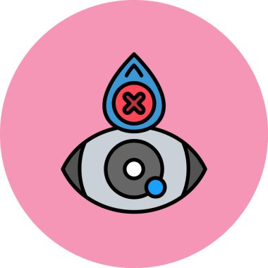 göz vektör simgesi modern basit illüstrasyon