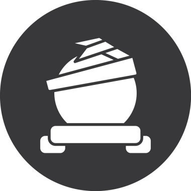 Gemi simgesinin vektör illüstrasyonu