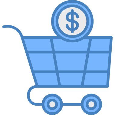 Tramvay alışveriş ikonu