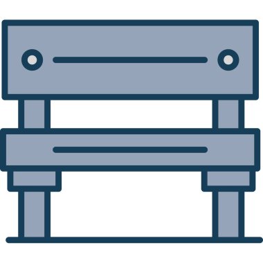 mobilya ikonu vektör illüstrasyonu