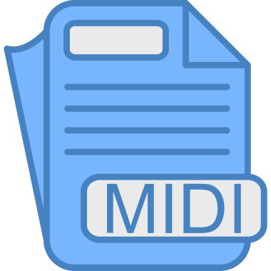 dosya biçimi simgesi, vektör illüstrasyonu