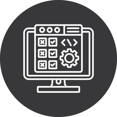 Web vektör çizgisi simgesi