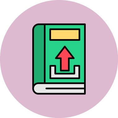 kitap simgesi vektör illüstrasyonu