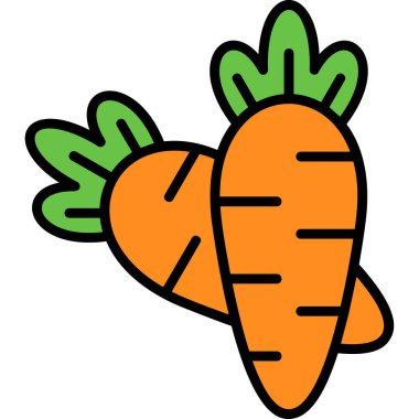 Bir havuç vektör çizim