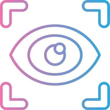 Göz simgesi vektör illüstrasyonu