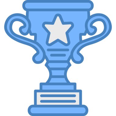 Kupa. Web simgesi basit illüstrasyon