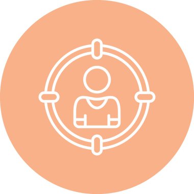 İnsan simgesinin vektör illüstrasyonu