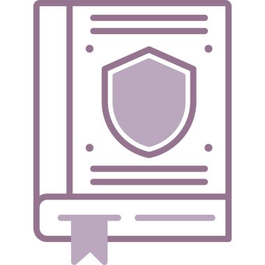 Kalkan simgesi, basit vektör illüstrasyonu