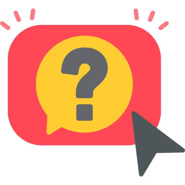 Soru işareti. vektör düz tasarımı