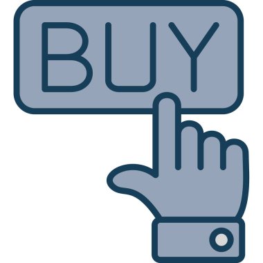 Tıklama simgesini satın al - taslak biçimi