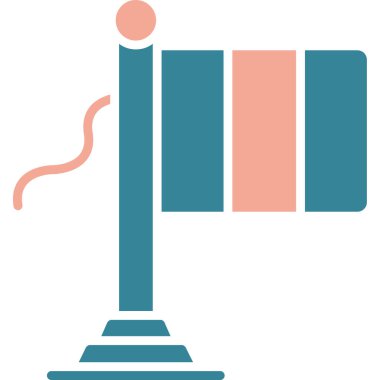 Barkod. Web simgesi basit illüstrasyon