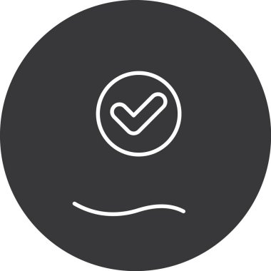 Kontrol simgesinin vektör illüstrasyonu