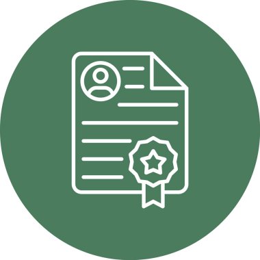 Belge simgesinin vektör illüstrasyonu