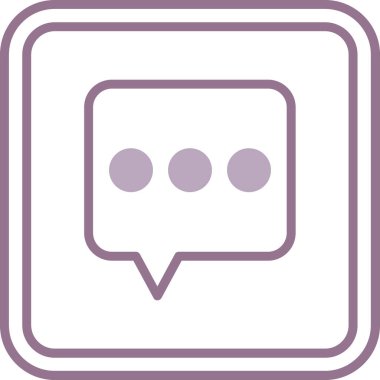 Konuş. Web simgesi basit illüstrasyon