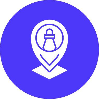 Pusula. Web simgesi basit illüstrasyon