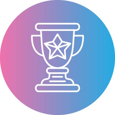 Kupa simge vektör çizim