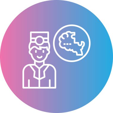 Dünya çizgisi simgesine sahip eşsiz bir adam