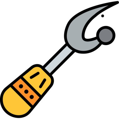 Yapı tornavida tamir simgesi - taslak biçimi