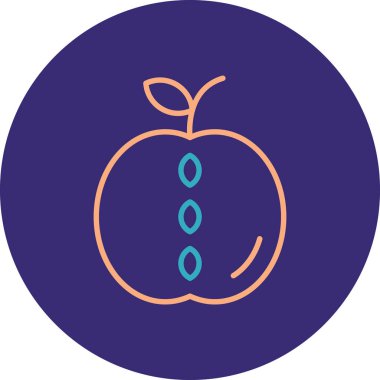 elma simgesinin vektör illüstrasyonu