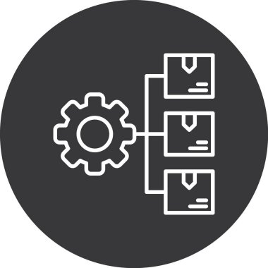 Web ayarı vektör çizgisi simgesi, vektör illüstrasyonu, doğrusal simge