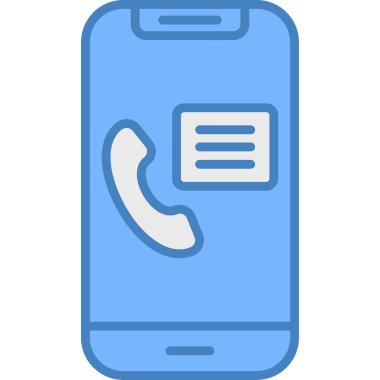 Çağrı telefon simgesi şeffaf arkaplanda izole edilmiş modaya uygun düz stil