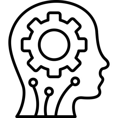 dişli yaratıcı fikir simgesi