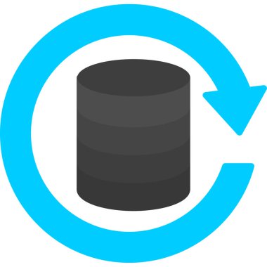 veritabanı. Web simgesi basit illüstrasyon