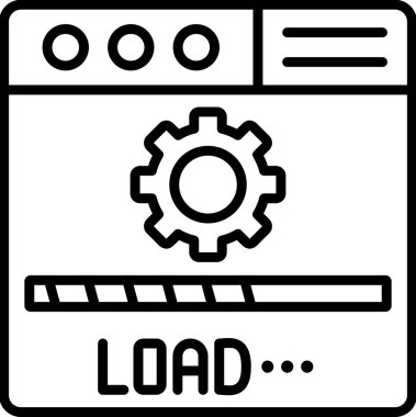 Gelişim için web tasarım simgesi. vektör illüstrasyonu