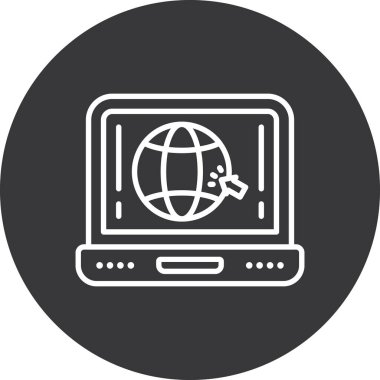 Nesnelerin İnternet düz simgesi.