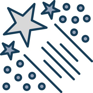 Yıldızlar. Web simgesi basit illüstrasyon