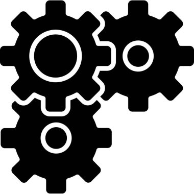 Çarklı dişli dişli simgesi ana hat biçiminde