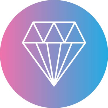 Elmas simgesinin vektör illüstrasyonu