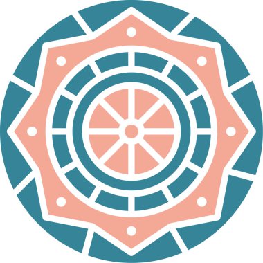 Bir çiçeğin vektör illüstrasyonu