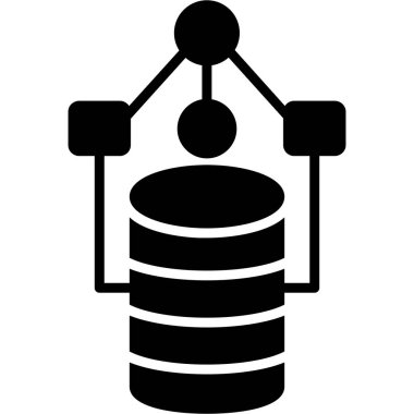 veritabanı simgesi, vektör resimleme
