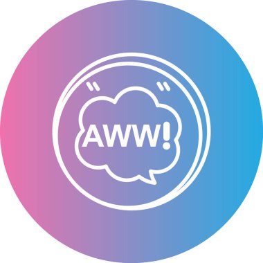 Modern simge bulutsuz vektör illüstrasyonu