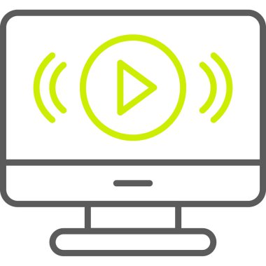 video oynatma simgesi. beyaz arkaplanda izole edilmiş web tasarımı için çalma vektörü simgesi