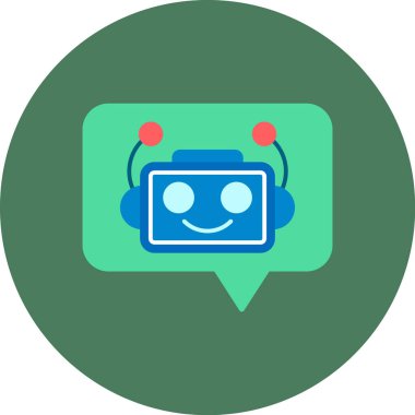 Konuş. Web simgesi basit illüstrasyon