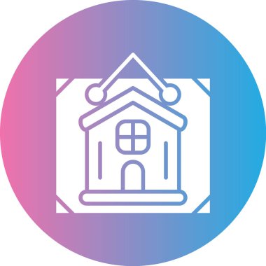 Kilise simgesi, vektör illüstrasyonu