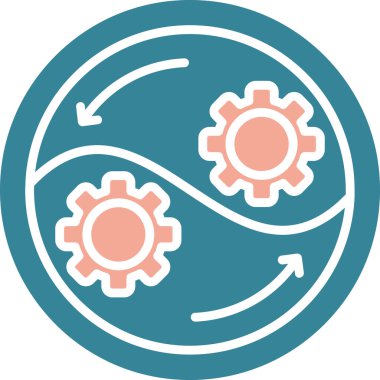 Takım & dişlileri için iş yönetimi dairesi simgesi