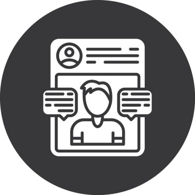 Bir insan simgesinin vektör illüstrasyonu