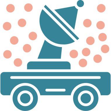 Araba yıkama. Basit illüstrasyon.