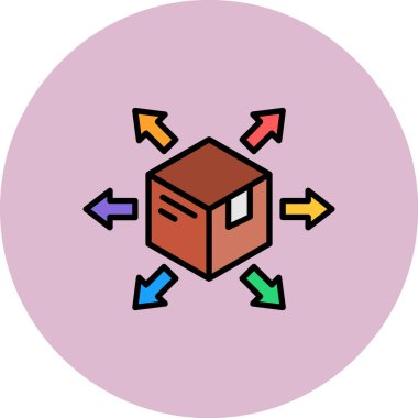 Modern bir simgenin vektör illüstrasyonu