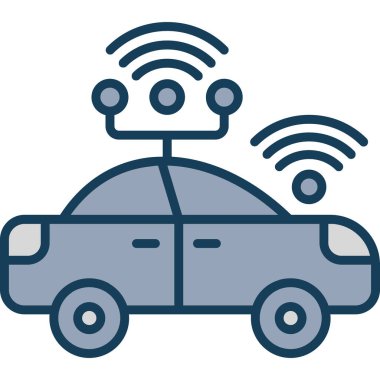 araba paylaşımı modern simge, vektör illüstrasyonu