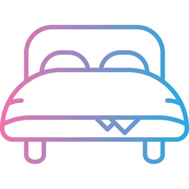 yatak ağı ikonu vektör illüstrasyonu