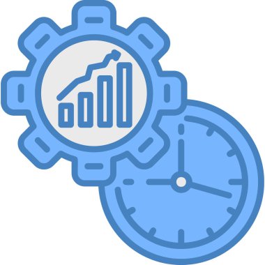 zaman yönetimi vektör simgesi