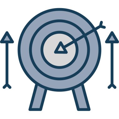 Hedef. Web simgesi basit illüstrasyon