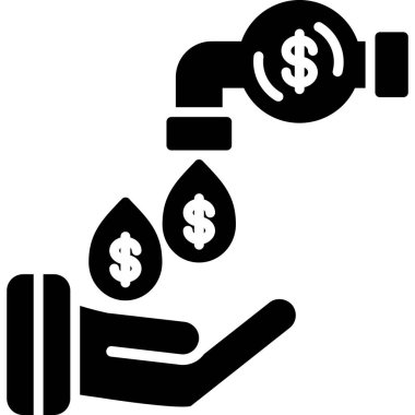 Her Kullanım İçin Liquidity, Basit Vektör Simgesi