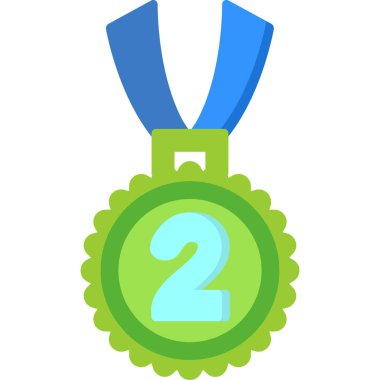 ödül madalyası ikonu, çizgi film stili